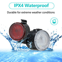 Load image into Gallery viewer, Wastou Rear Bike Light USB Rechargeable, Super Bright LED Bicycle Taillight, IPX4 Waterproof Led Bike Back Light for Cycling Helmet Safety WarningTaillights with 6 Steady/Flash Modes (Red-White)