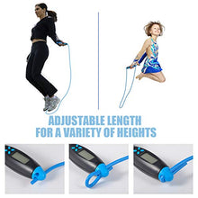 Load image into Gallery viewer, Digital Weight Jump Rope with Calorie Counter for Indoor &amp; Outdoor Exercise