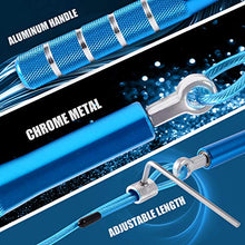Load image into Gallery viewer, Jump Rope, Wastou Speed Jumping Rope for Training Fitness Exercise, Adjustable Adults Workout Skipping Rope for Men, Women, Kids, Girls (Blue)