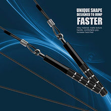 Load image into Gallery viewer, Jump Rope, Wastou Speed Jumping Rope for Training Fitness Exercise, Adjustable Adults Workout Skipping Rope for Men, Women, Kids, Girls (Black)