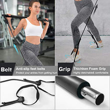 Load image into Gallery viewer, Pilates Bar Kit-One Stick for Whole Body Workout (Black)