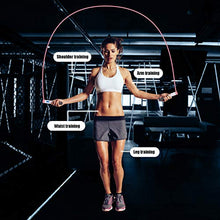 Load image into Gallery viewer, Jump Rope, Digital Weighted Handle Workout Jumping Rope with Calorie Counter for Training Fitness, Adjustable Exercise Speed Skipping Rope for Men, Women, Kids, Girls (Pink)