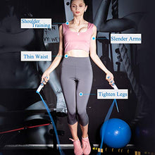 Load image into Gallery viewer, Jump Rope, Digital Weighted Handle Workout Jumping Rope with Calorie Counter for Training Fitness, Adjustable Exercise Speed Skipping Rope for Men, Women, Kids, Girls (Blue)