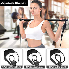 Load image into Gallery viewer, Pilates Bar Kit-One Stick for Whole Body Workout (Black)