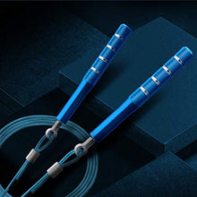 Load image into Gallery viewer, Jump Rope, Wastou Speed Jumping Rope for Training Fitness Exercise, Adjustable Adults Workout Skipping Rope for Men, Women, Kids, Girls (Blue)