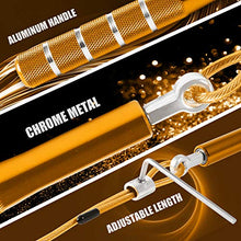 Load image into Gallery viewer, Wastou Jump Rope, Speed Jumping Rope for Training Fitness Exercise, Adjustable Adults Workout Skipping Rope for Men, Women, Kids, Girls (Gold)