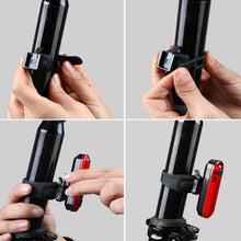 Load image into Gallery viewer, USB Rechargeable LED Bike Tail Light 2 Pack, Bright Bicycle Rear Cycling Safety Flashlight