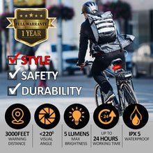 Load image into Gallery viewer, Bike Light, USB Rechargeable Bicycle Headlight, IPX6 Waterproof 6 Modes LED Front Cycling Light, Super Bright Flashlight Torch for Road Mountain Cycling