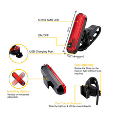 Load image into Gallery viewer, Wastou Auto Sensing Smart Bike Light Set