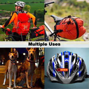 USB Rechargeable LED Bike Tail Light 2 Pack, Bright Bicycle Rear Cycling Safety Flashlight